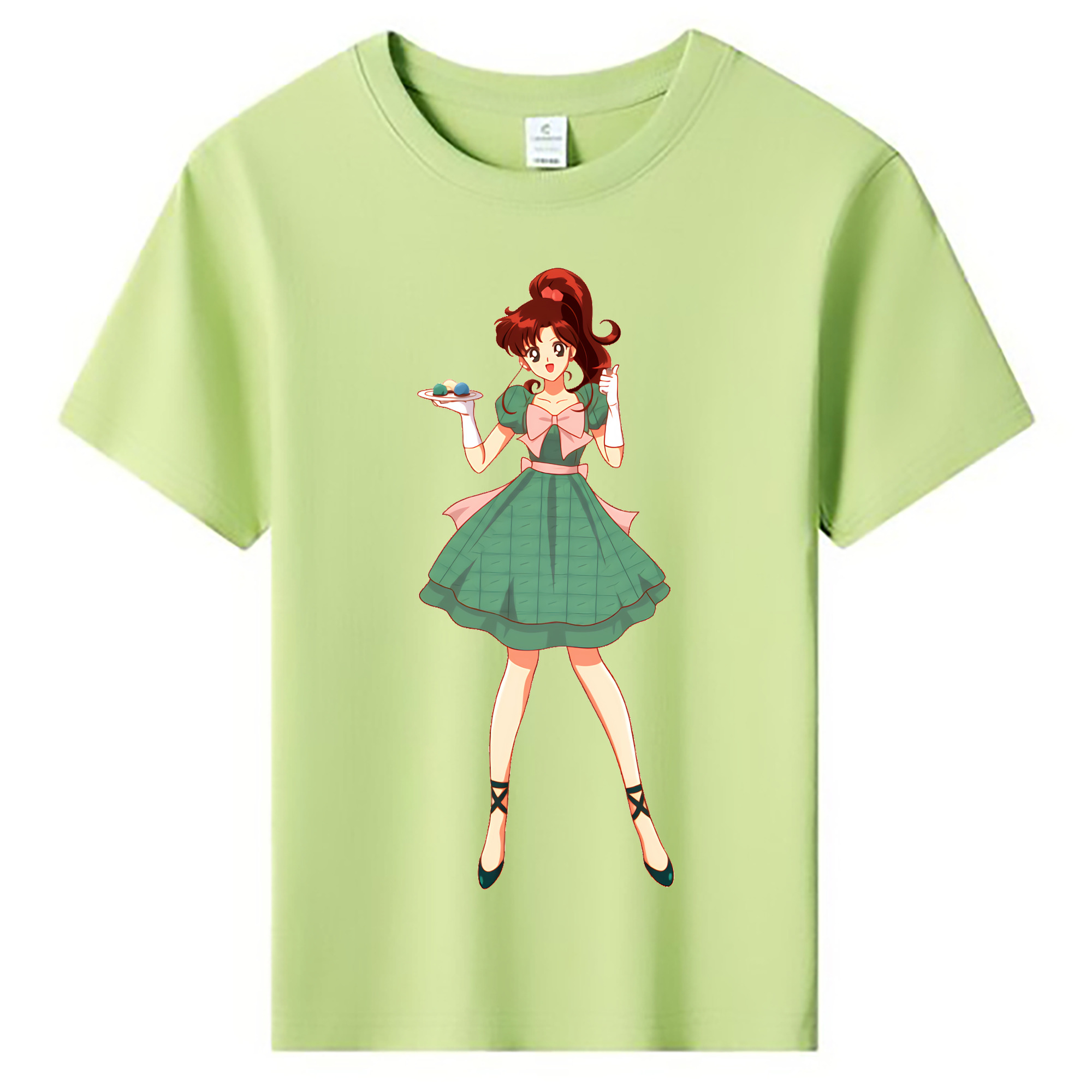（画像用） 美少女戦士セーラームーン 木野 まこと きの まこと Sailor Moon Kino Makoto （セーラージュピター；Sailor Jupiter） 綿100％キッズTシャツ（フロントプリント）
